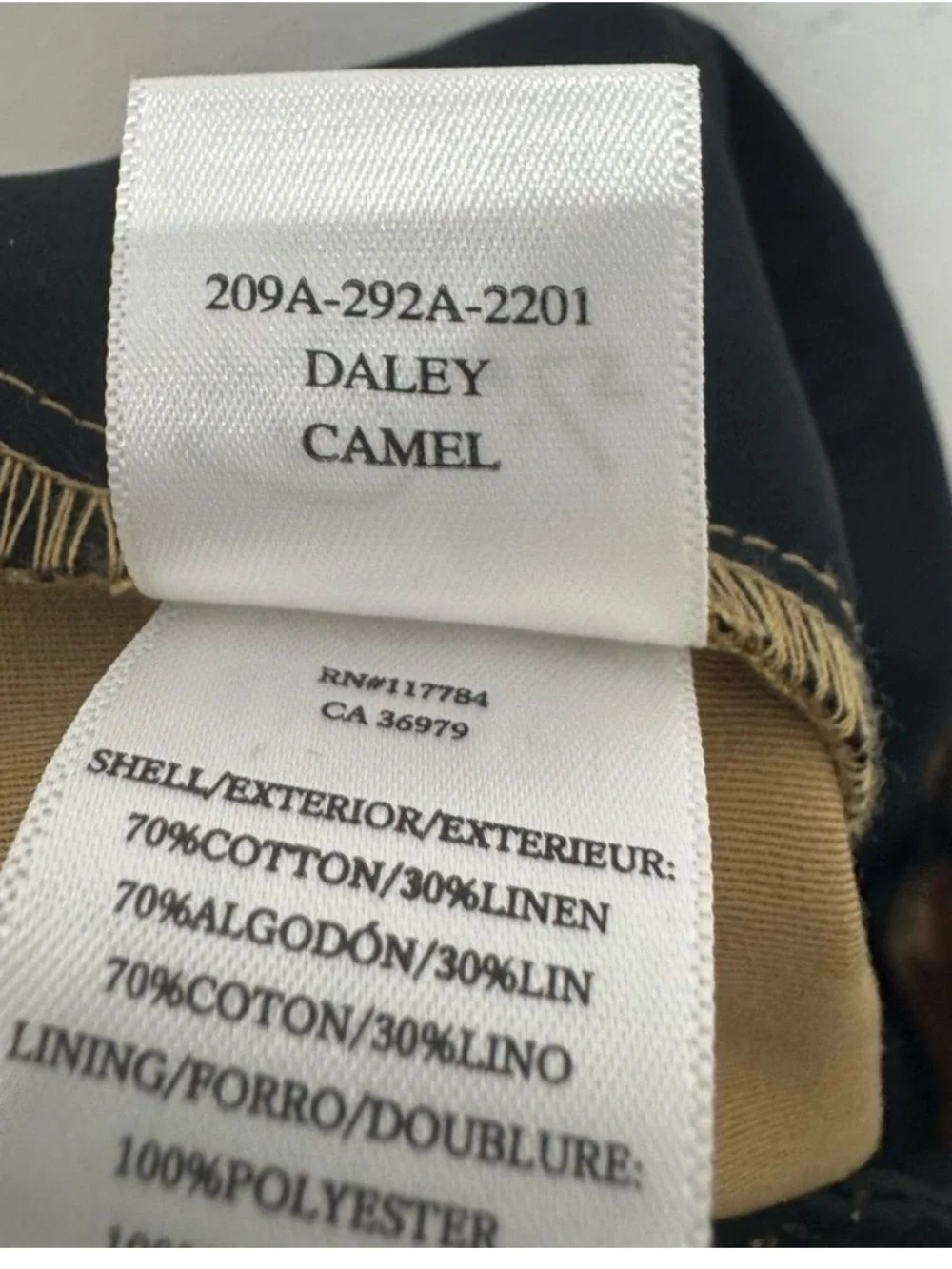 Rails Women’s Daley Cotton Linen Wide Leg Cargo Pants In Camel size 4 Neutral - Picture 3 of 6
